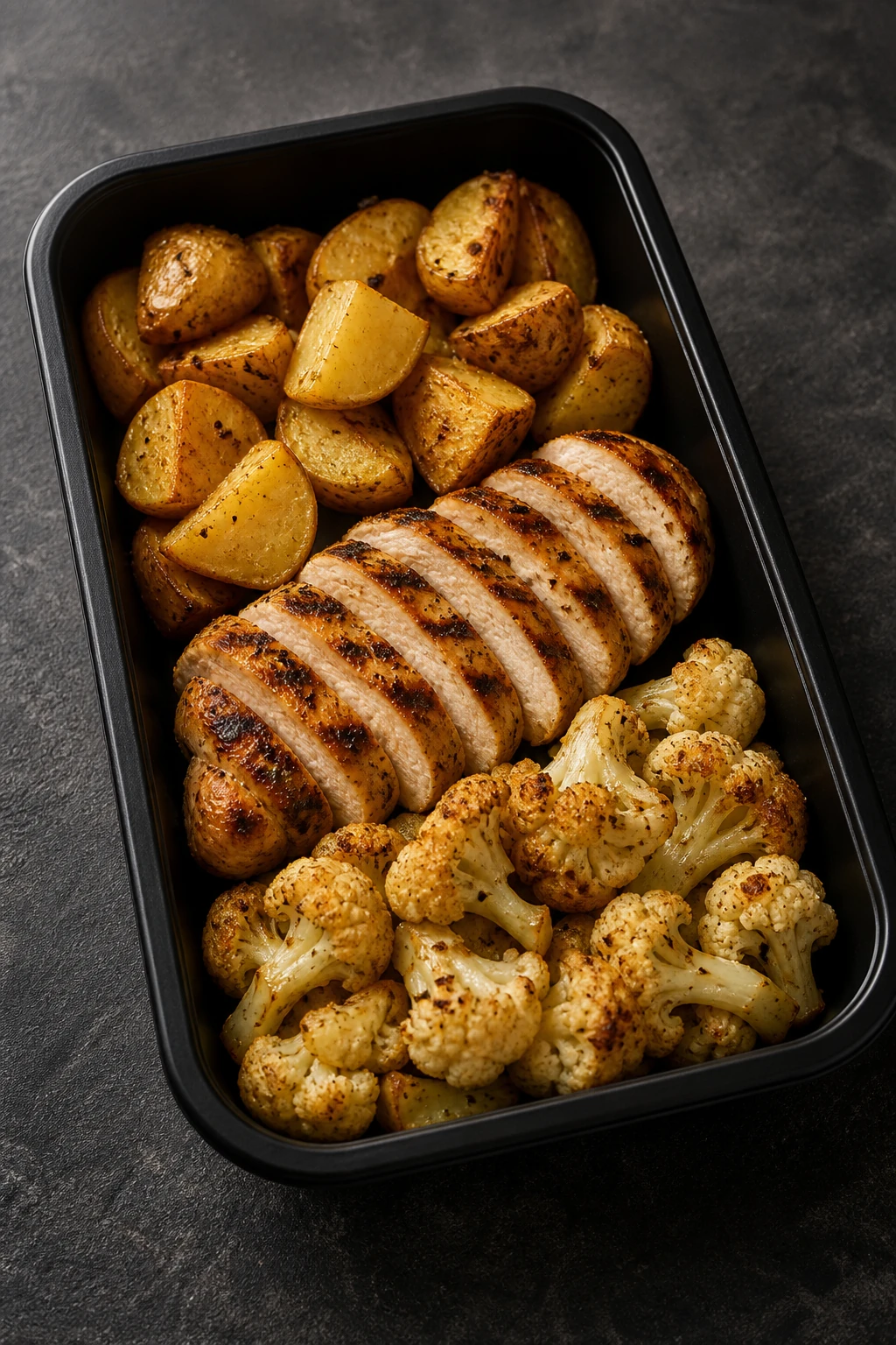 Grilled Chicken With Potatoes & Cauliflower